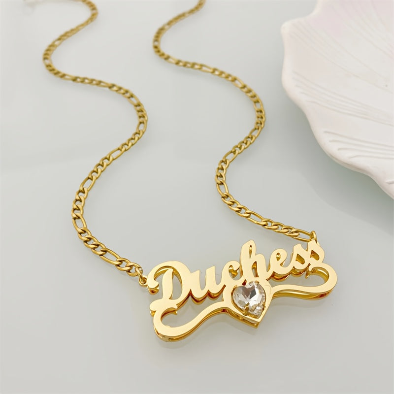 Set Collar y Aros Personalizado con Nombre y Piedra Nacimiento | Detalles con Alma