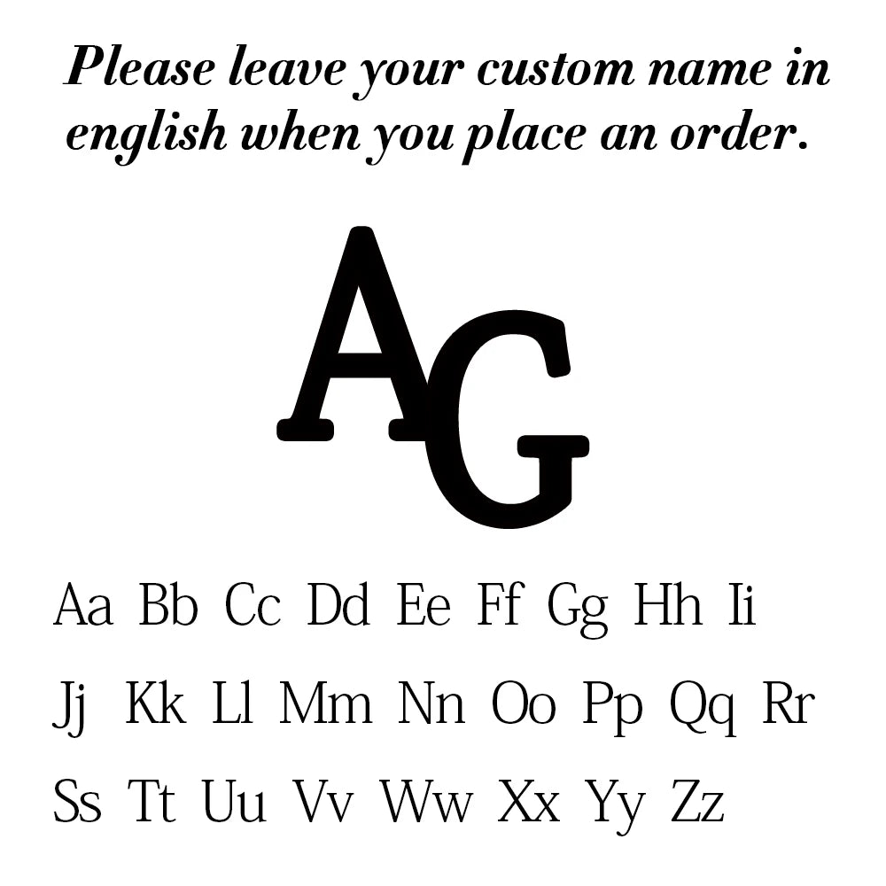 Broche de Iniciales Personalizado en Acero Inoxidable