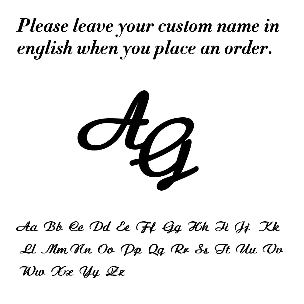 Broche de Iniciales Personalizado en Acero Inoxidable