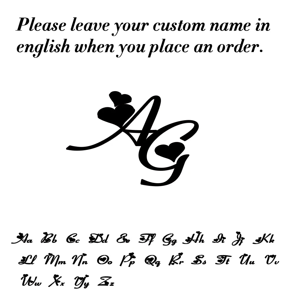 Broche de Iniciales Personalizado en Acero Inoxidable