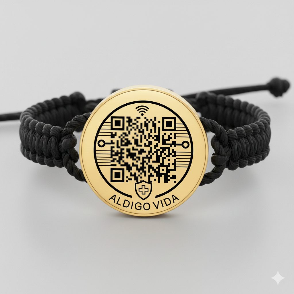 Pulsera Médica Inteligente ALDIGO VIDA - Edición Limitada (+ Ficha Digital)