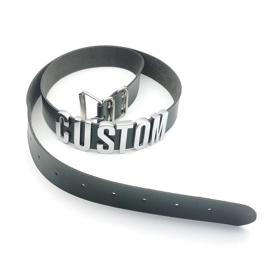Cinturón Cuero Genuino Hebilla Personalizada | Detalles con Alma
