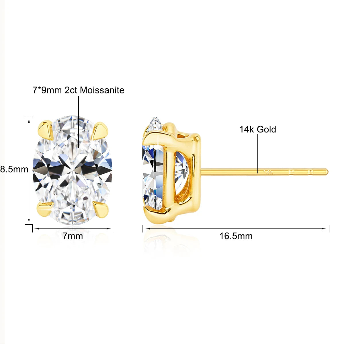 Aros Oro 14K Certificado Mujer | Joyería Fina Lujo