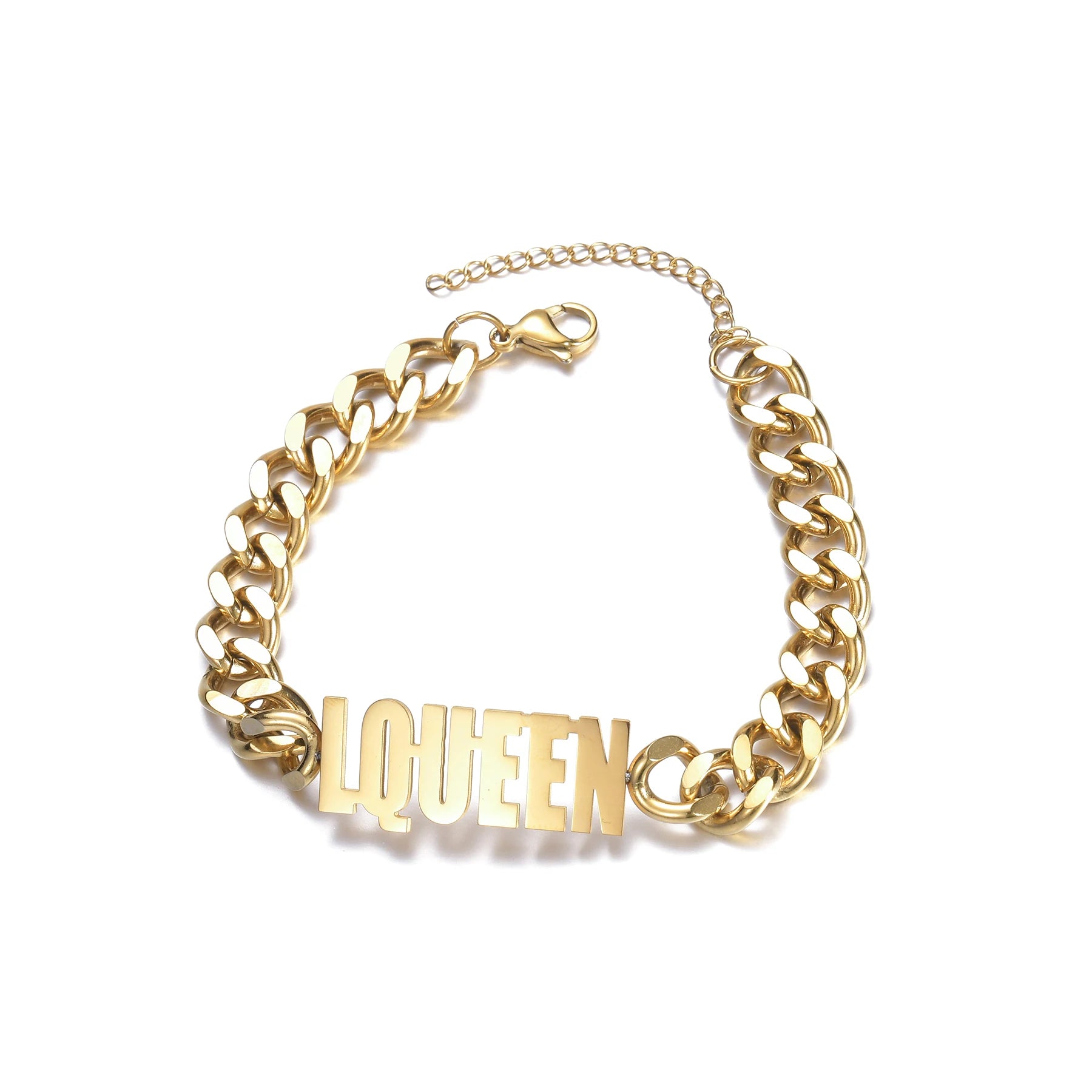 Pulsera Personalizada con Nombre - Cadena Cubana Acero Inoxidable