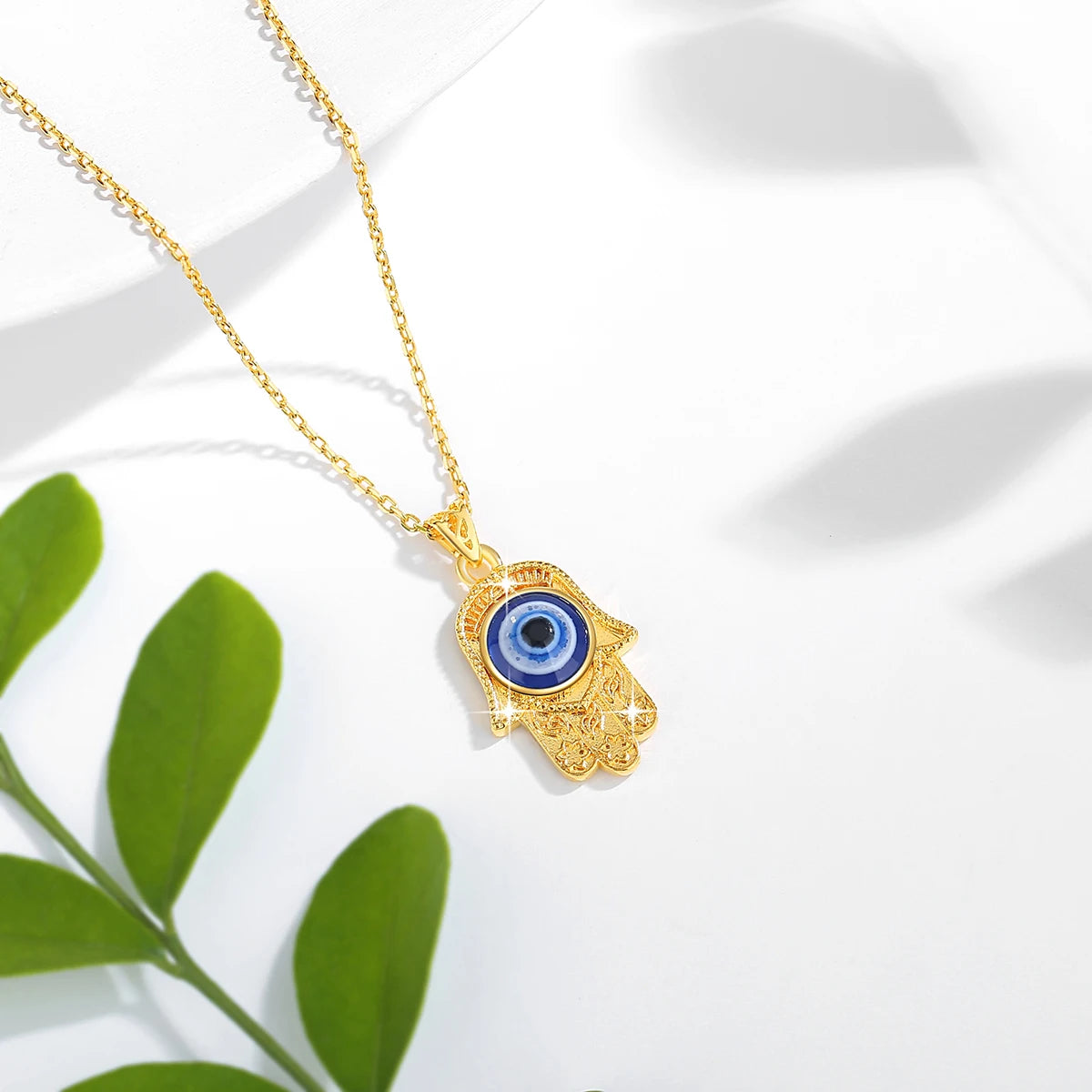 Collar Mal de Ojo Oro 18K Certificado AU750 | Joyería Lujo Protección Mujer