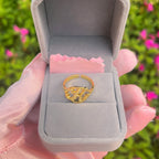 Anillo Personalizado Inicial Corazón - Acero Inoxidable