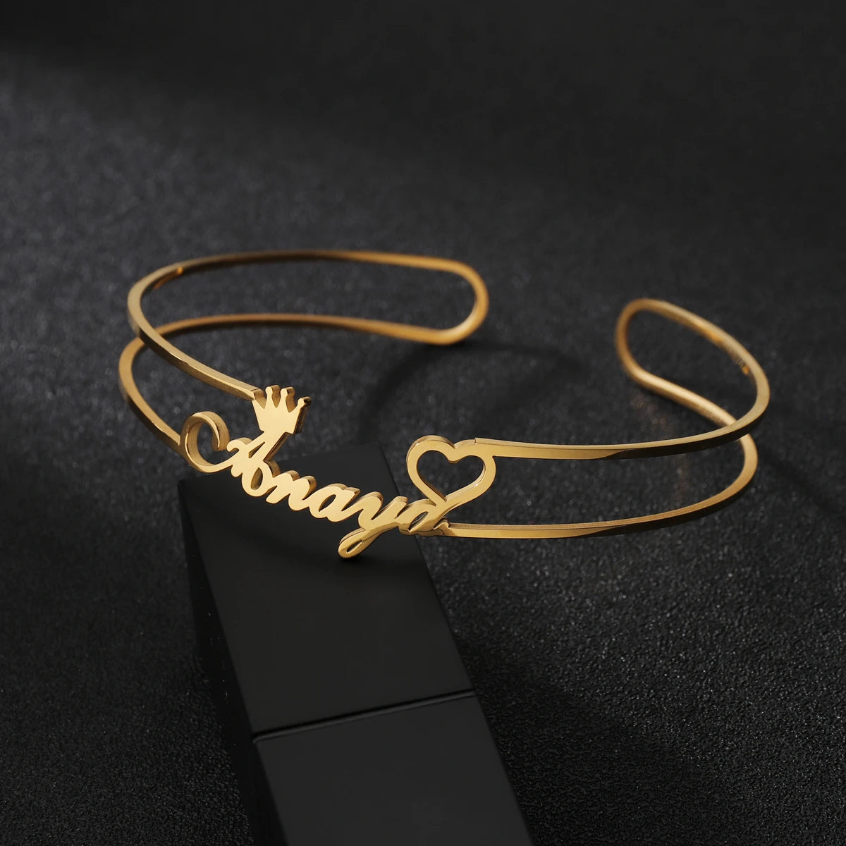 Brazalete Personalizado con Nombre | Acero Inoxidable Premium