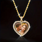 Collar Personalizado con Doble Fotografía - Acero Inoxidable Premium