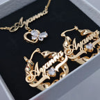 Pendientes Infantiles Enroscados Acero Inoxidable Oro | Conjunto Niña Seguro