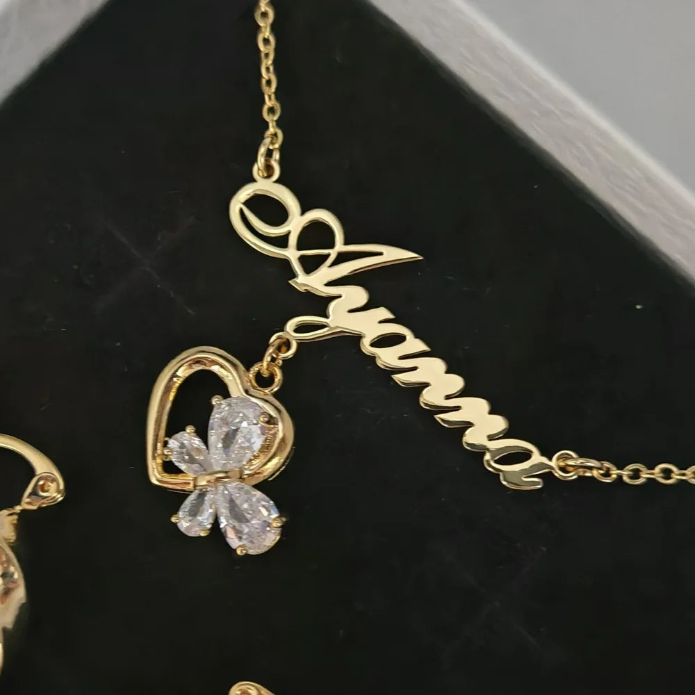 Pendientes Infantiles Enroscados Acero Inoxidable Oro | Conjunto Niña Seguro