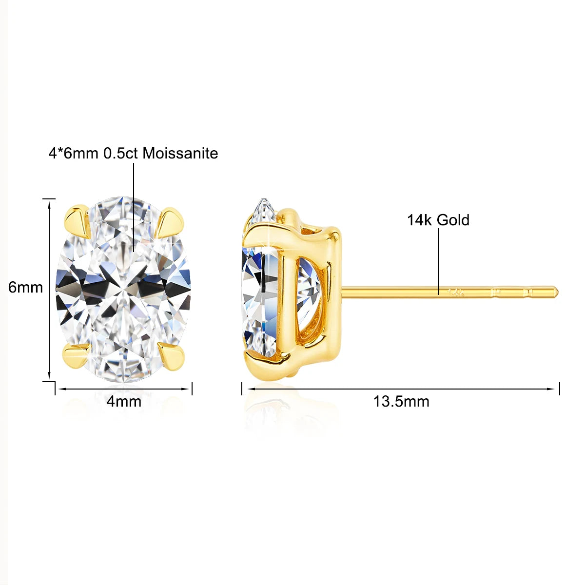 Aros Oro 14K Certificado Mujer | Joyería Fina Lujo