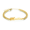 Pulsera Personalizada con Nombre - Cadena Cubana Acero Inoxidable