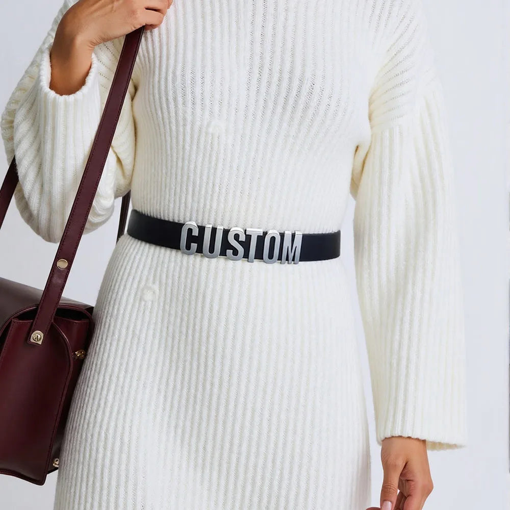 Cinturón Cuero Genuino Hebilla Personalizada | Detalles con Alma