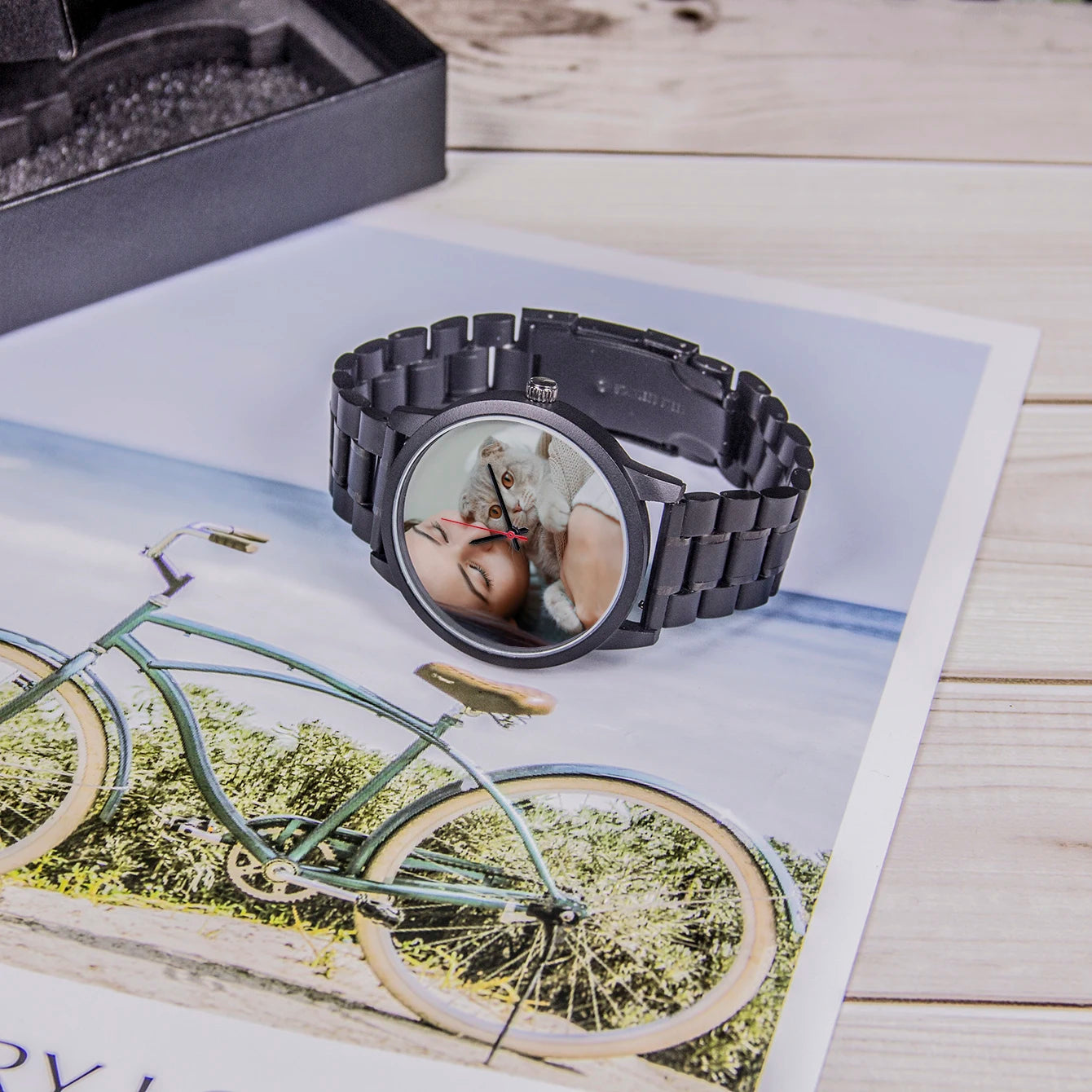 Reloj Personalizado con Foto de Mascota Cuero Genuino | Detalles con Alma