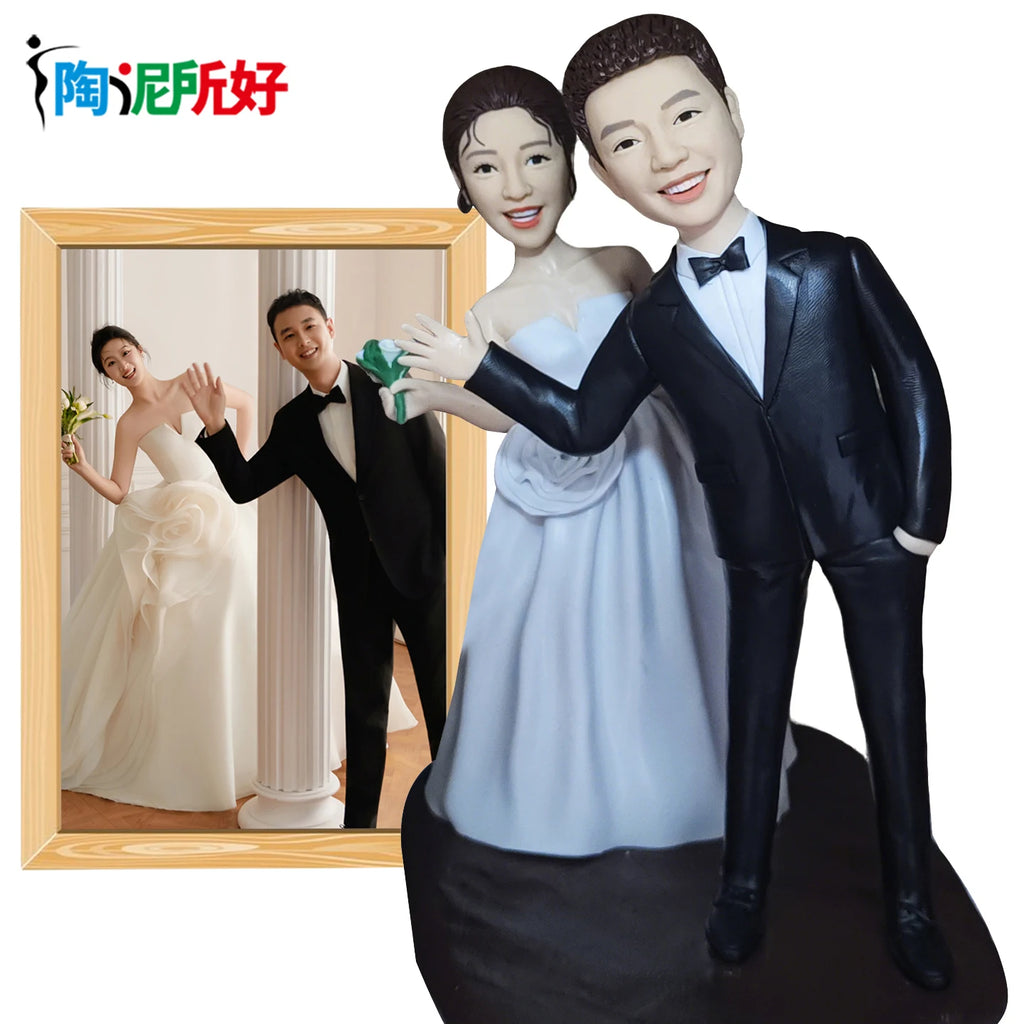 Figura Bobblehead Personalizada - Muñeco de Arcilla 3D Hecho a Mano de Tu Foto