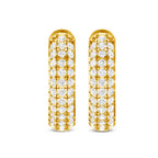 Aros de Moissanita VVS1 Oro Blanco 18K | Pendientes Lujo Kirin Palace